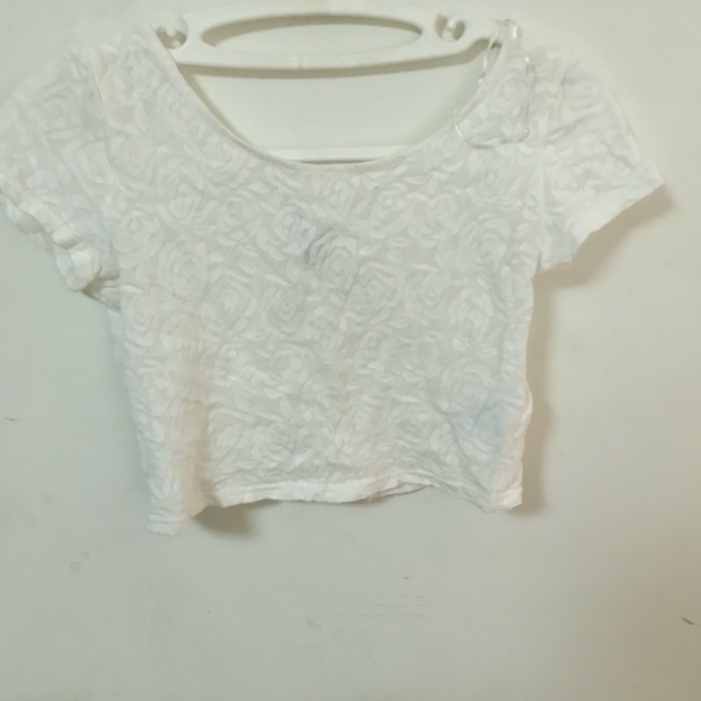 H&M white Crop top